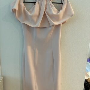 Elegant Off-Shoulder Cream Dress